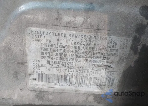 2018 Nissan Sentra Sv from USA, damaged, VIN 3N1AB7APXJY223014